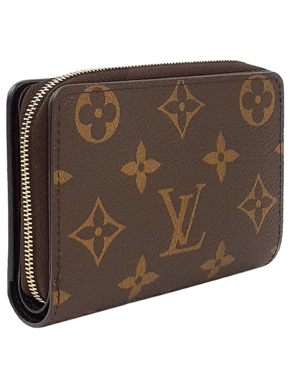 Louis Vuitton Monogram Reverse Lou Short Portefeuille Wallet Bi fold Brown
